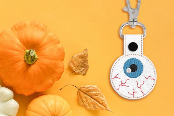 Review: Realistic Eyeball ITH Key Fob Applique for Halloween
