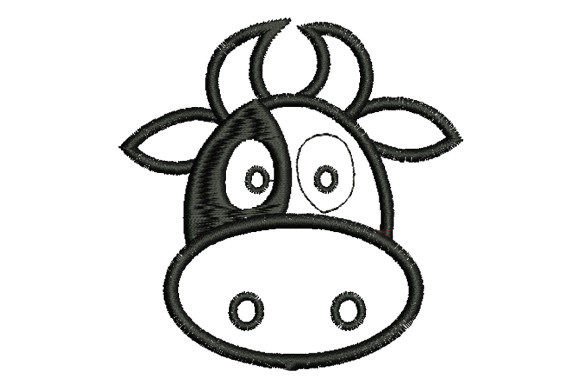 Reviewing Cartoon Milk Cow Line Art for Apparel