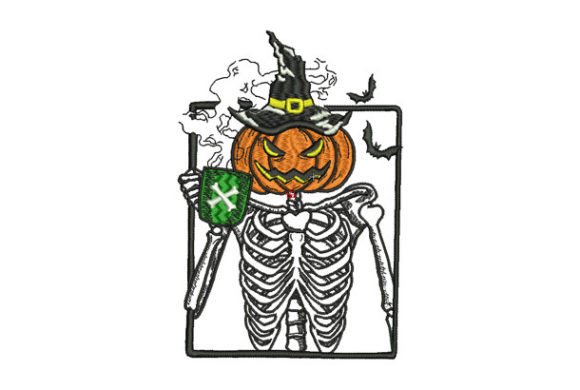 Reviewing Halloween Skeleton with Pumpkin Head